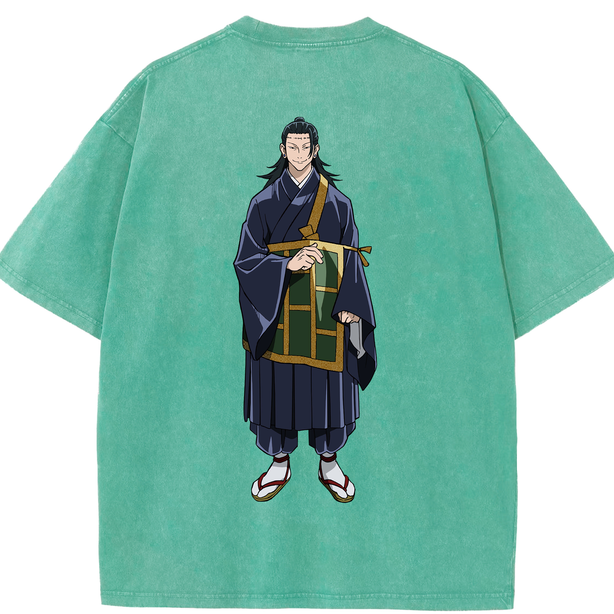 （画像用） 呪術廻戦 Jujutsu Kaisen 綿100% ヴィンテージ風 半袖Tシャツ（背面プリント）